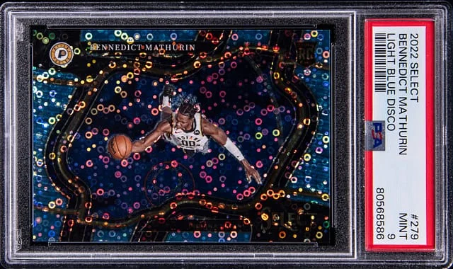 2022 Panini Select Bennedict Mathurin Light Blue Disco #279 card image