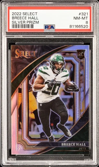 2022 Panini Select Breece Hall Silver Prizm #321 card image