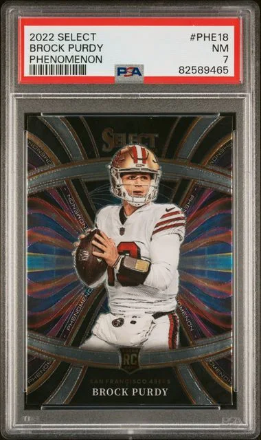 2022 Panini Select Brock Purdy Phenomenon #PHE18 card image