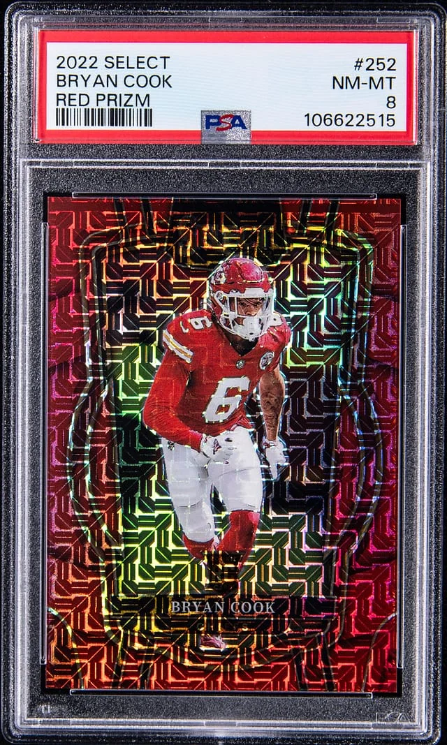 2022 Panini Select Bryan Cook Red Prizm #252 card image