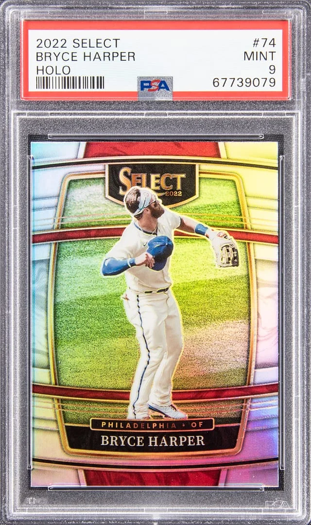 2022 Panini Select Bryce Harper Silver Holo #74 card image