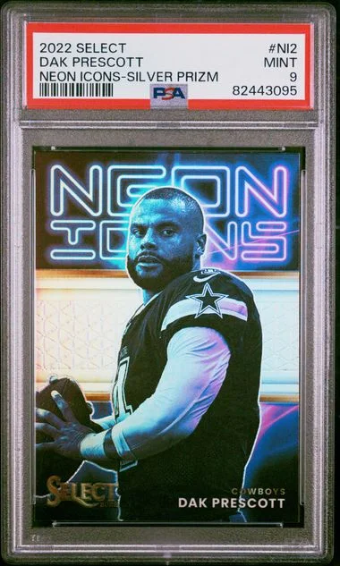 2022 Panini Select Dak Prescott Neon Icons Silver Prizm #Ni2 card image