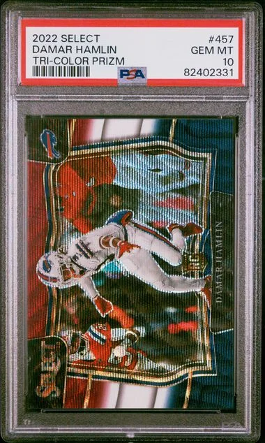 2022 Panini Select Damar Hamlin Tri-Color Prizm #457 card image