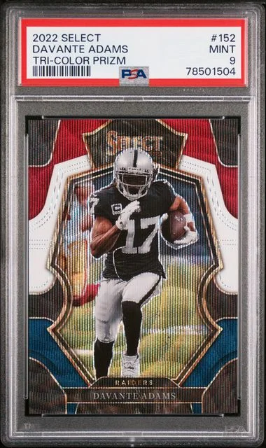 2022 Panini Select Davante Adams Tri-Color Prizm #152 card image