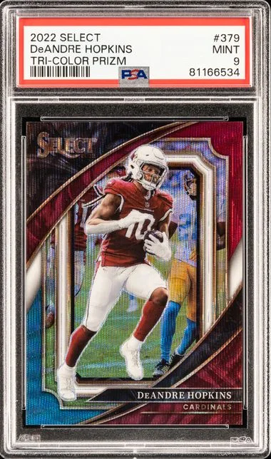 2022 Panini Select Deandre Hopkins Tri-Color Prizm #379 card image