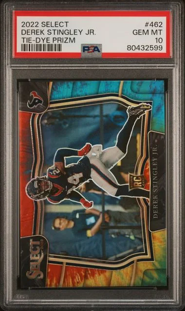 2022 Panini Select Derek Stingley Jr. Tie-Dye Prizm #462 card image