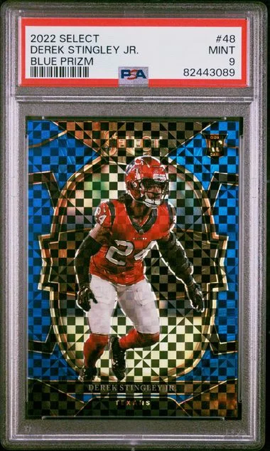 2022 Panini Select Derek Stingley Jr. Blue Prizm #48 card image