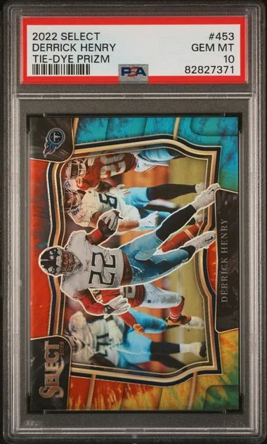 2022 Panini Select Derrick Henry Tie-Dye Prizm #453 card image