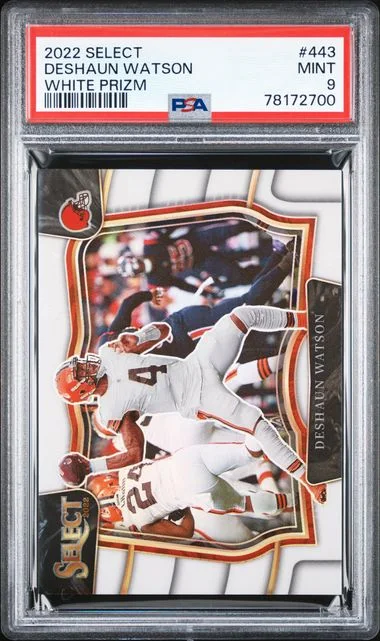 2022 Panini Select Deshaun Watson White Prizm #443 card image