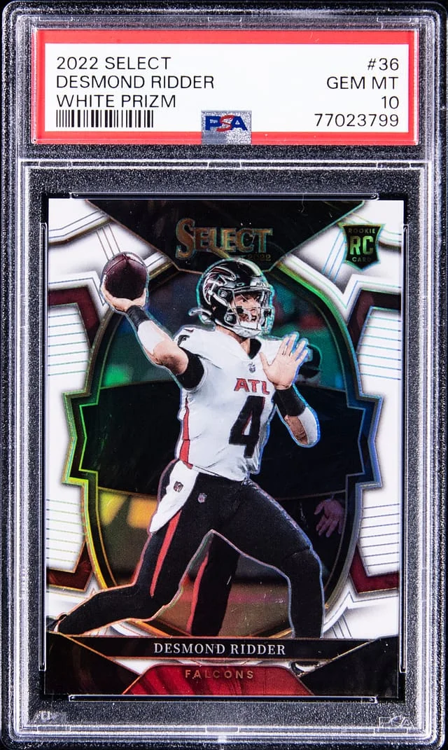2022 Panini Select Desmond Ridder White Prizm #34 card image