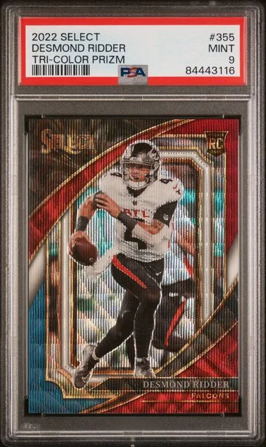 2022 Panini Select Desmond Ridder Tri-Color Prizm #355 card image