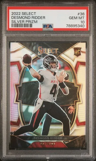 2022 Panini Select Desmond Ridder Die-Cut Orange Prizm #36 card image