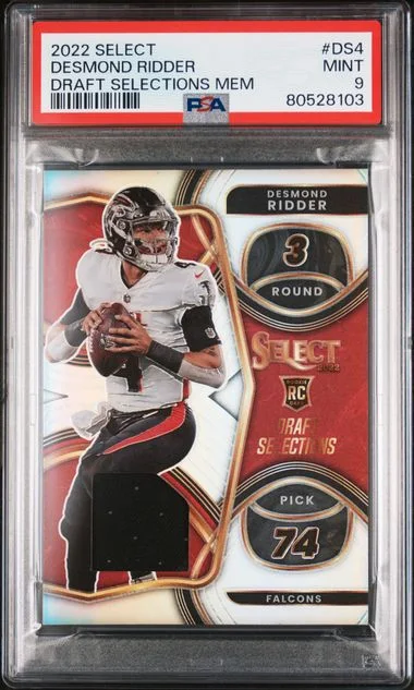 2022 Panini Select Desmond Ridder Draft Selections Memorabilia #DS4 card image