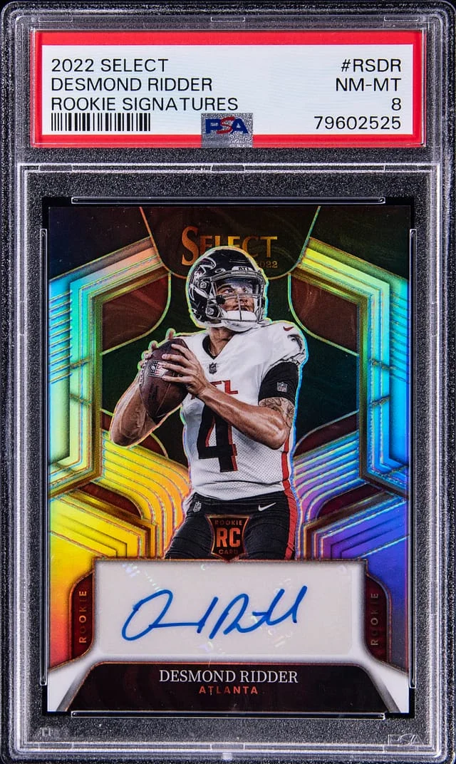 2022 Panini Select Desmond Ridder Signature #RS-DR card image