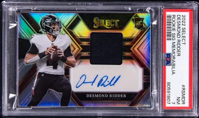 2022 Panini Select Desmond Ridder Signature Memorabilia #RSM-DR card image