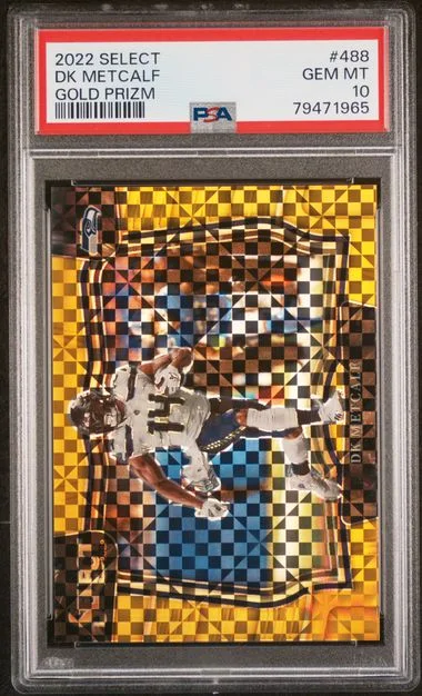 2022 Panini Select DK Metcalf Gold Prizm #488 card image