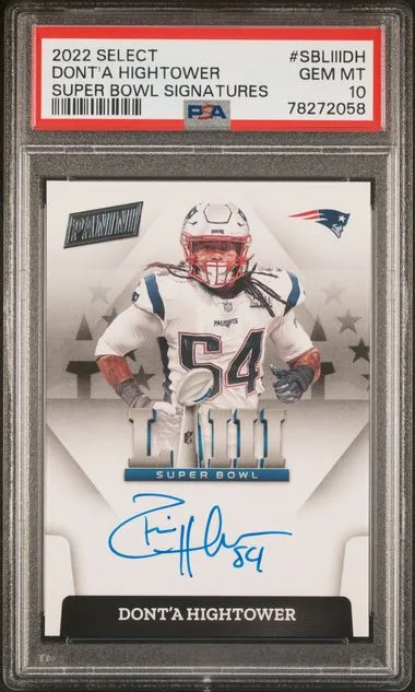 2022 Panini Select Dont'A Hightower Super Bowl Signatures #SBLIIIDH card image