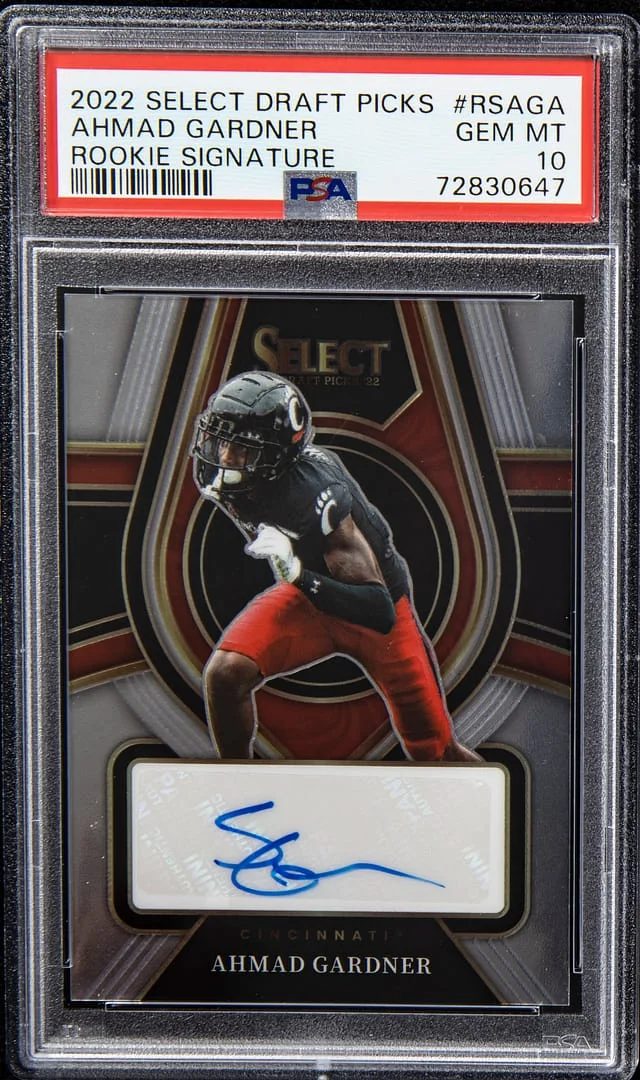 2022 Panini Select Draft Picks Ahmad Gardner Signatures #RSAGA card image