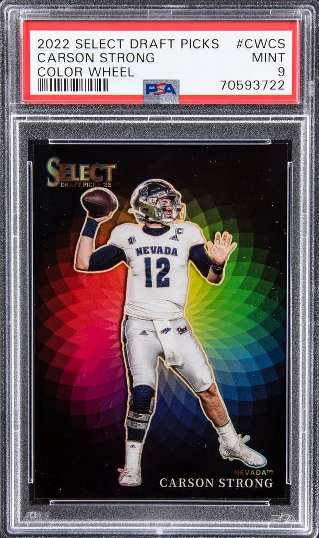 2022 Panini Select Draft Picks Carson Strong Color Wheel #VW-CS card image
