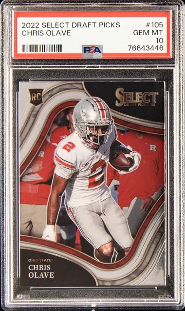 2022 Panini Select Draft Picks Chris Olave #105 card image