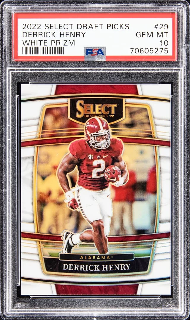 2022 Panini Select Draft Picks Derrick Henry White Prizm #29 card image
