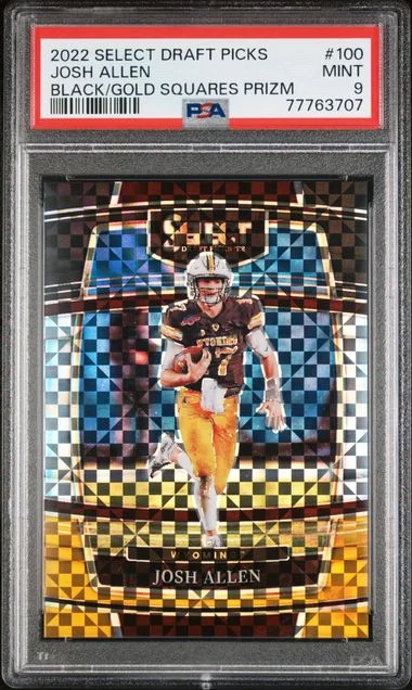 2022 Panini Select Draft Picks Josh Allen Red Prizm #100 card image