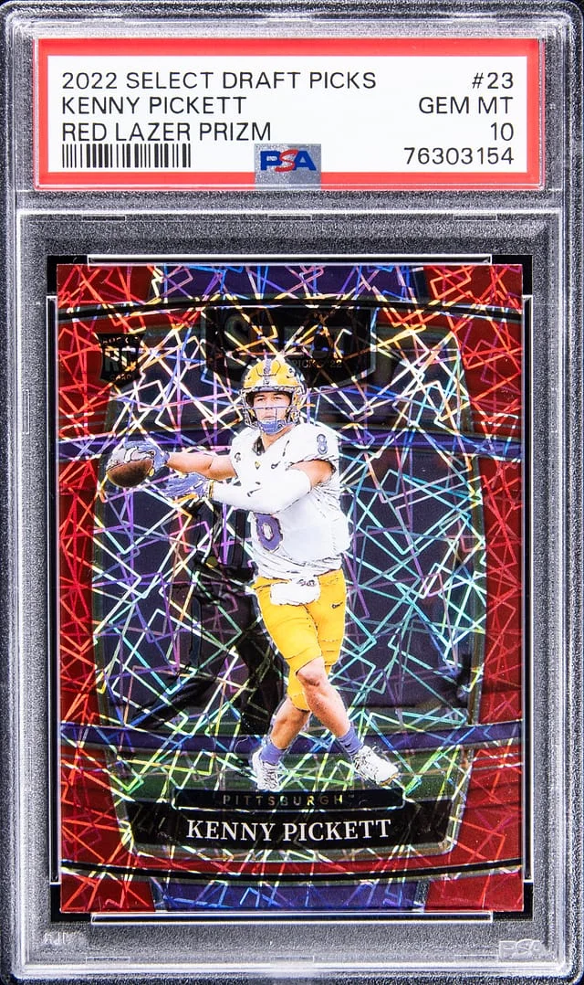 2022 Panini Select Draft Picks Kenny Pickett Silver Prizm #23 card image