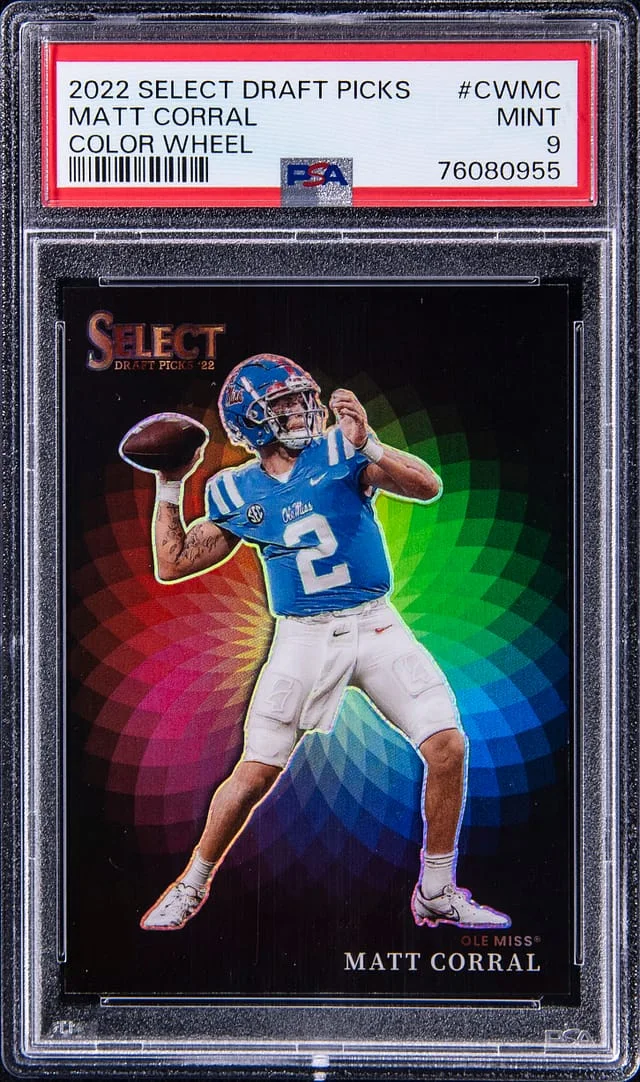 2022 Panini Select Draft Picks Matt Corral Color Wheel #CWMC card image