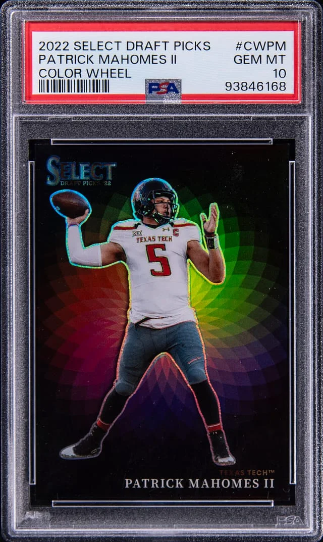 2022 Panini Select Draft Picks Patrick Mahomes II Color Wheel #CW-PM card image