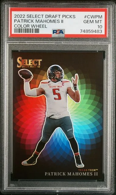 2022 Panini Select Draft Picks Patrick Mahomes II Color Wheel #CWPM card image