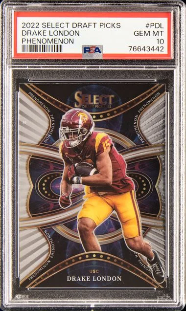 2022 Panini Select Draft Picks Phenomenon Pdl Drake London #no-number card image