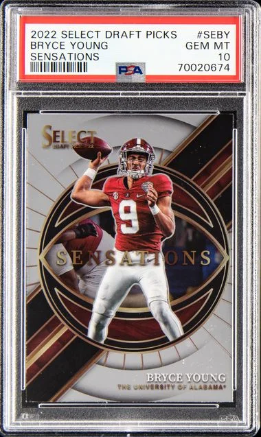 2022 Panini Select Draft Picks Sensations Seby Bryce Young #no-number card image