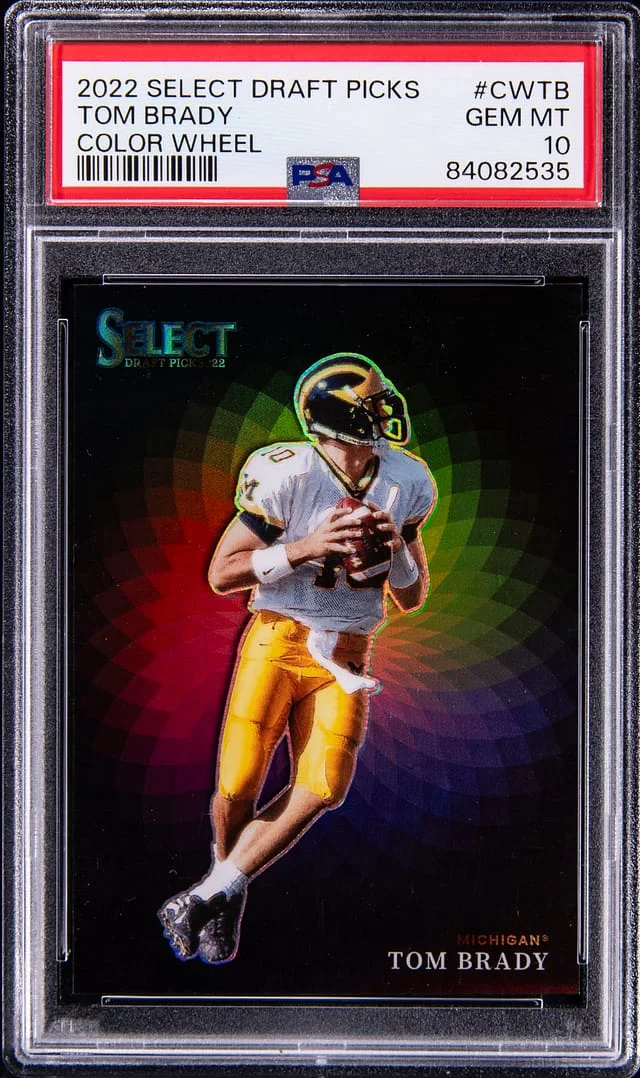 2022 Panini Select Draft Picks Tom Brady Color Wheel #CWTB card image