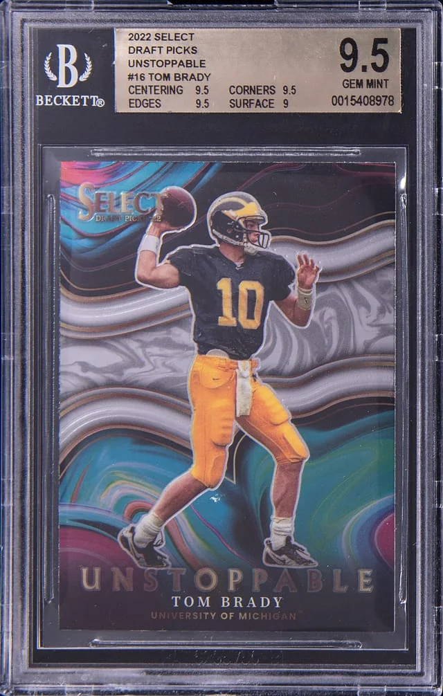 2022 Panini Select Draft Picks Tom Brady Unstoppable #US-TB card image