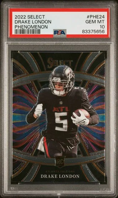 2022 Panini Select Drake London Phenomenon #Phe24 card image