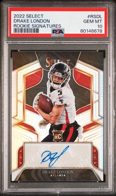 2022 Panini Select Drake London Signatures #RS-DL card image