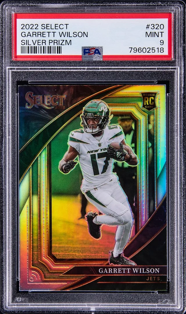 2022 Panini Select Garrett Wilson Silver Prizm #320 card image