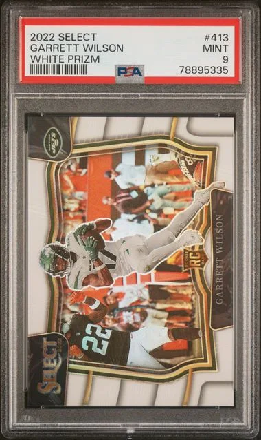 2022 Panini Select Garrett Wilson White Prizm #413 card image