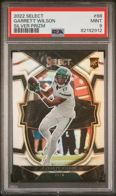 2022 Panini Select Garrett Wilson Tri-Color Prizm #88 card image