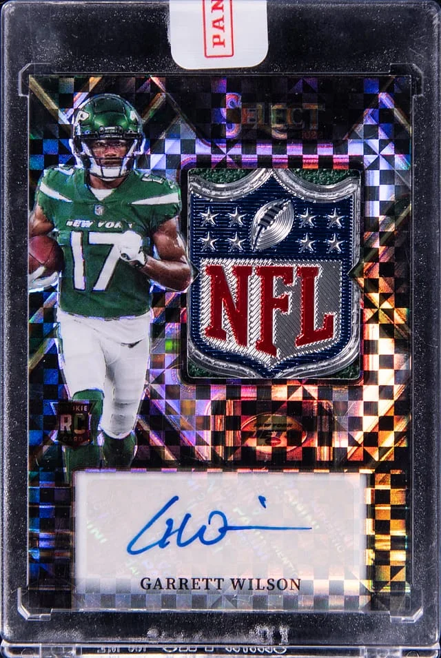 2022 Panini Select Garrett Wilson Jersey Signatures Black #JRS-GW card image
