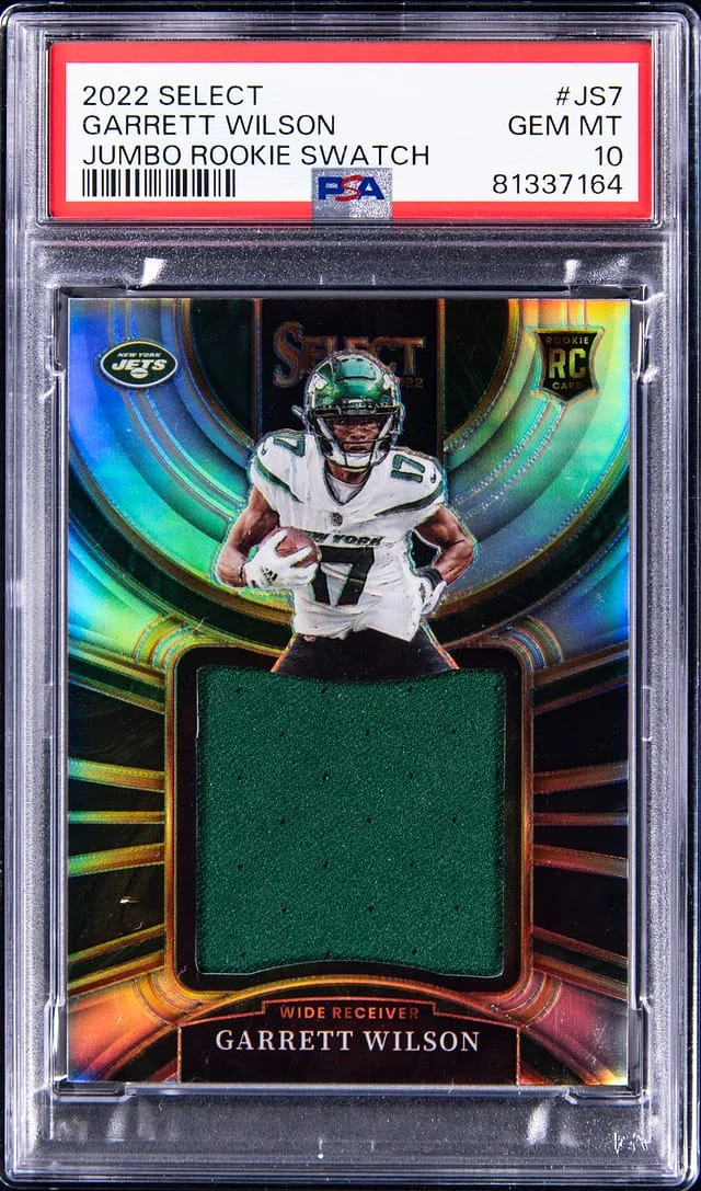2022 Panini Select Garrett Wilson Jumbo Swatch #JS-7 card image