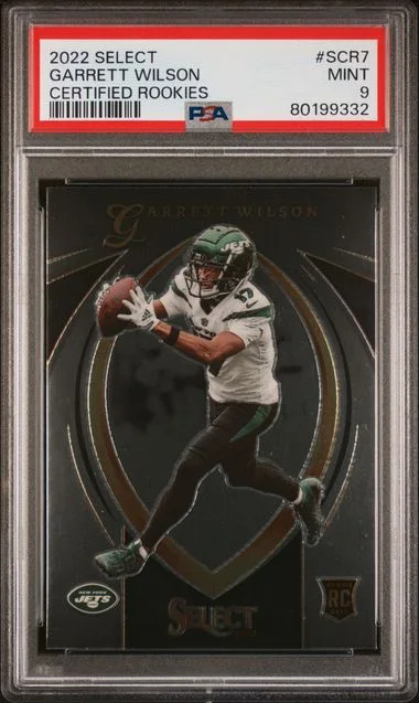 2022 Panini Select Garrett Wilson Select Certified Rookies #Scr7 card image