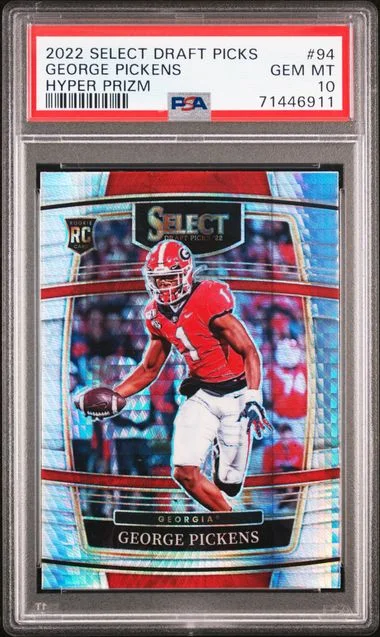 2022 Panini Select George Pickens Hyper Prizm #94 card image