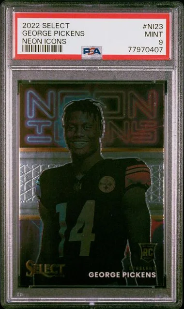 2022 Panini Select George Pickens Neon Icons #Ni23 card image