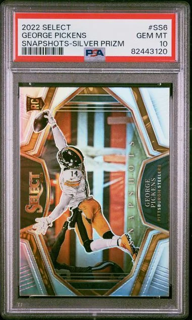 2022 Panini Select George Pickens Snapshots Silver Prizm #Ss6 card image