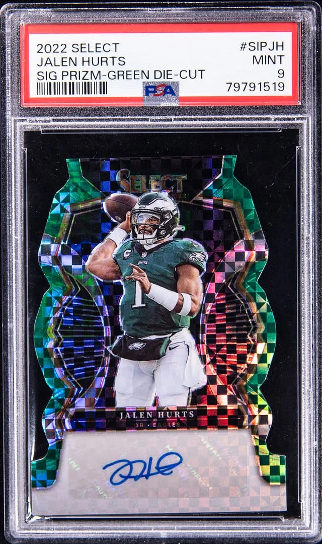 2022 Panini Select Jalen Hurts Signatures Light Blue #SIP-JH card image