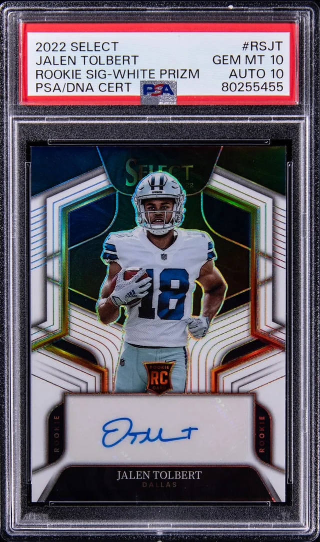 2022 Panini Select Jalen Tolbert White Prizm #RS-JT card image