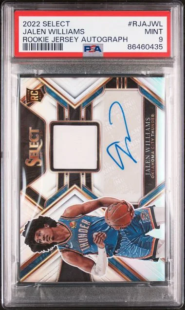 2022 Panini Select Jalen Williams Jersey Autographs #RJA-JWL card image