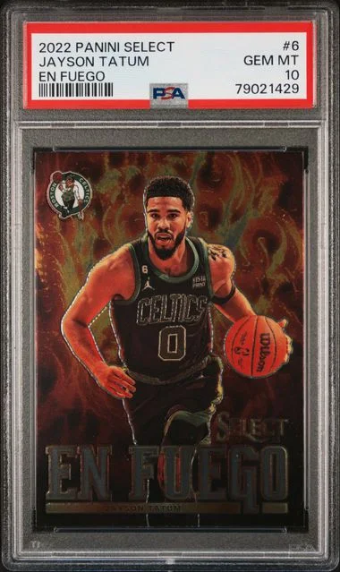 2022 Panini Select Jayson Tatum En Fuego #6 card image