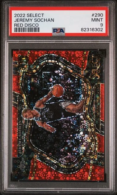 2022 Panini Select Jeremy Sochan Red Disco #290 card image